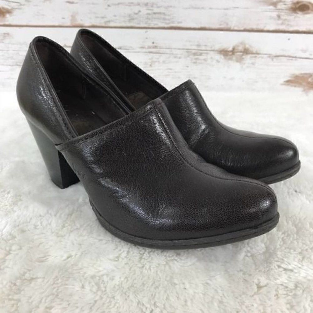 B.O.C. by Born Chunky Heel Loafers Brown